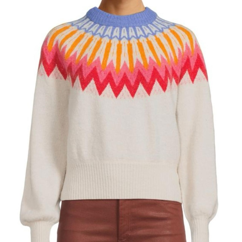 French Connection Multicolor Fair Isle Sweater